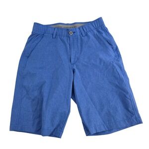 Under Armour Men's Blue Heathered Golf Shorts Size 30 Loose‎ Fit Heatgear